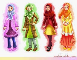 gambar muslimah kartun